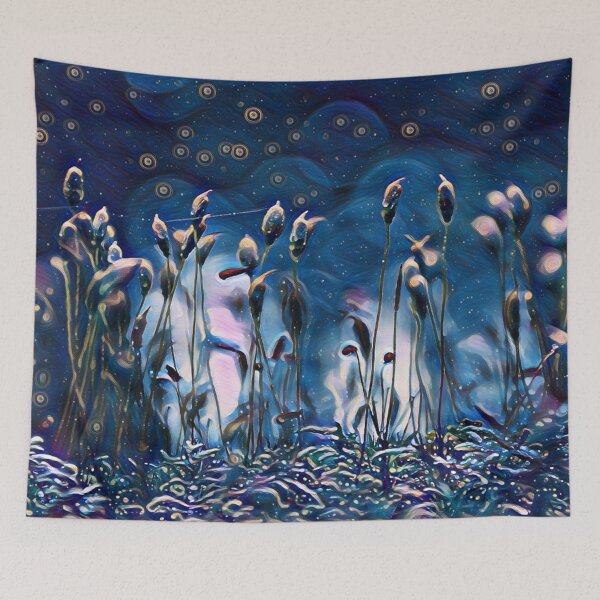 Item preview, Blue flowers designed and sold by MagiLand ⭐⭐⭐⭐⭐.