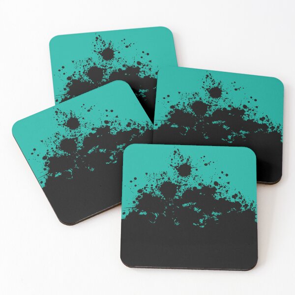 Item preview, Splatter dress black teal dark designed and sold by IMNIUM.
