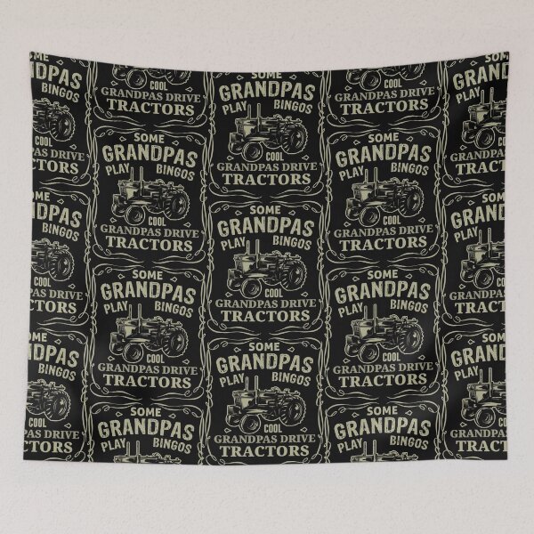 Item preview, Some grandpas play bingos, Cool grandpas drive tractor designed and sold by FanityPrints.