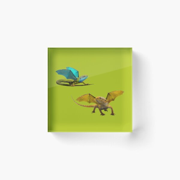 Item preview, Yellow and Blue Dragon on Chartreuse designed and sold by Elizabeth's Music & Arts.
