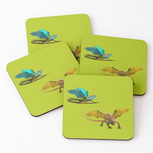 Item preview, Yellow and Blue Dragon on Chartreuse designed and sold by Elizabeth's Music & Arts.