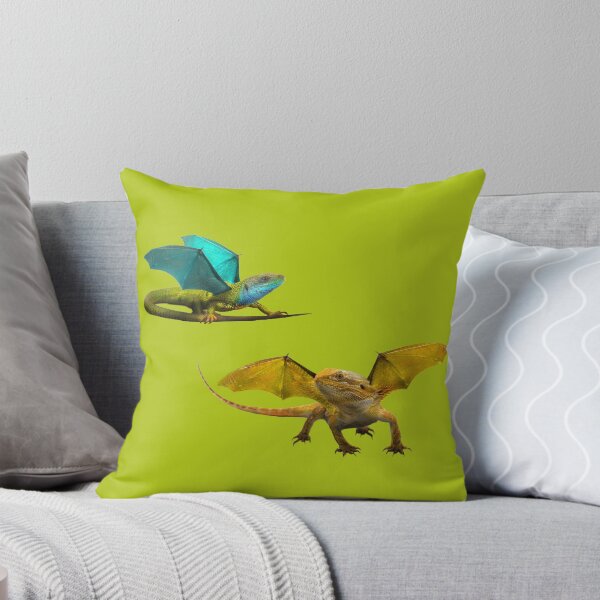 Item preview, Yellow and Blue Dragon on Chartreuse designed and sold by Elizabeth's Music & Arts.