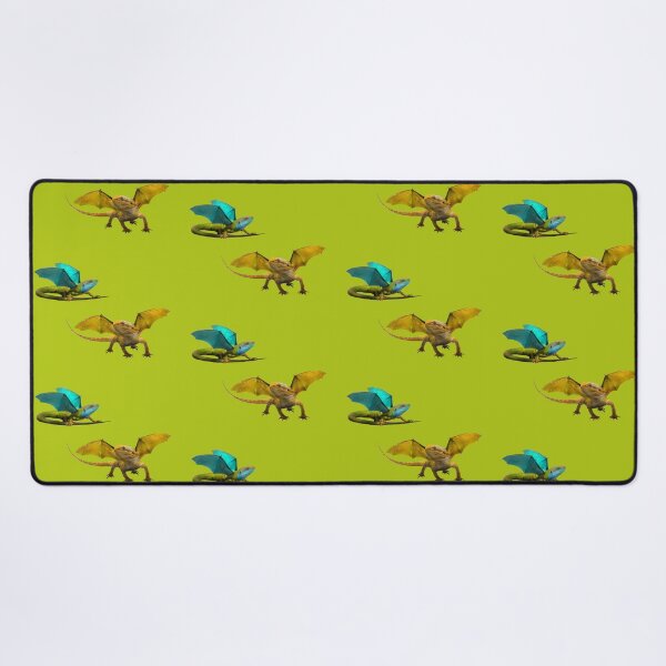 Item preview, Yellow and Blue Dragon on Chartreuse designed and sold by Elizabeth's Music & Arts.