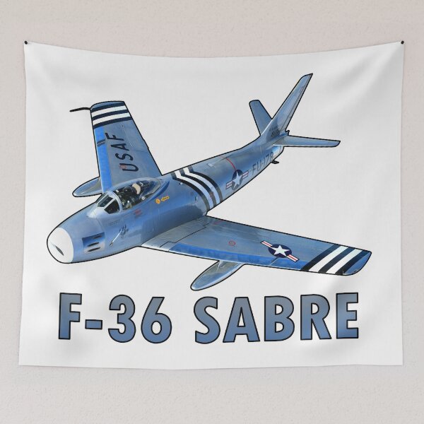 Item preview, North American F-86 Sabre Fighter Jet Illustration designed and sold by Motorenkammer.