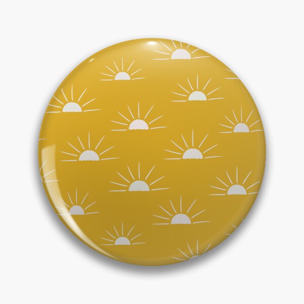 Item preview,   Abstract boho sun pattern in white on yellow  designed and sold by Yasminepatterns .