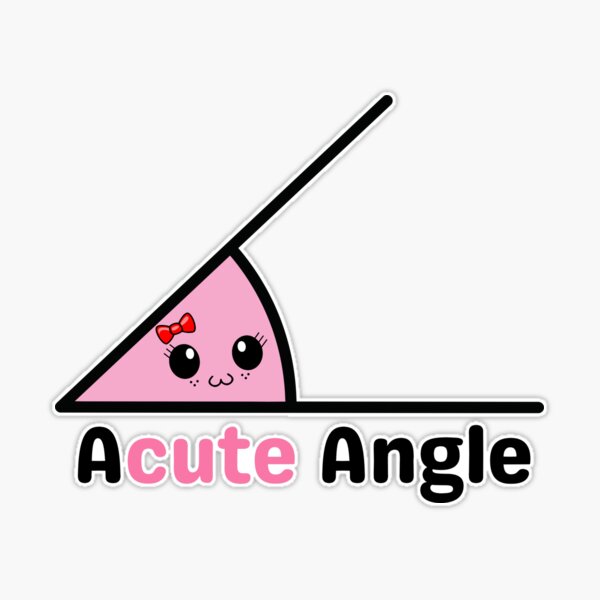 A Cute Acute Angle Geometry | Sticker