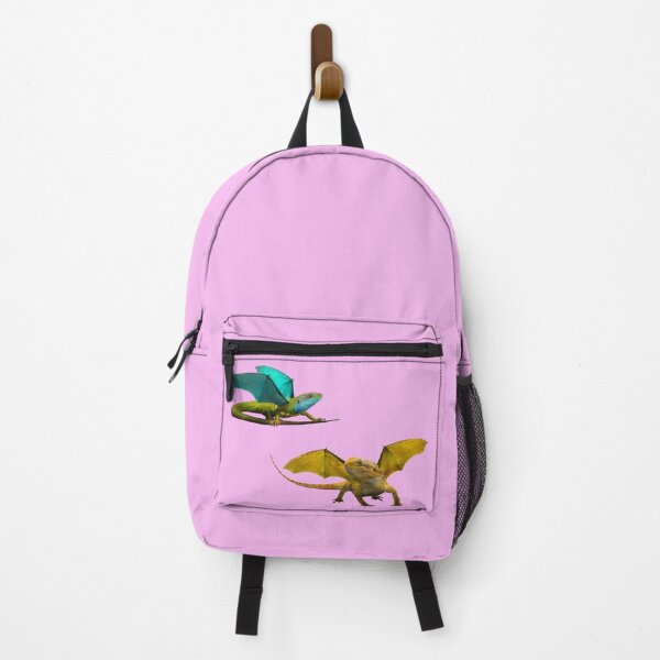 Item preview, Yellow and Blue Dragon on Pink designed and sold by Elizabeth's Music & Arts.