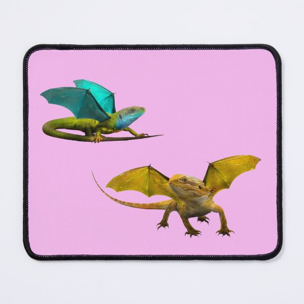 Item preview, Yellow and Blue Dragon on Pink designed and sold by Elizabeth's Music & Arts.