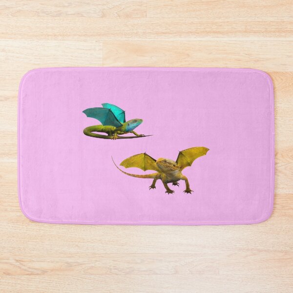 Item preview, Yellow and Blue Dragon on Pink designed and sold by Elizabeth's Music & Arts.