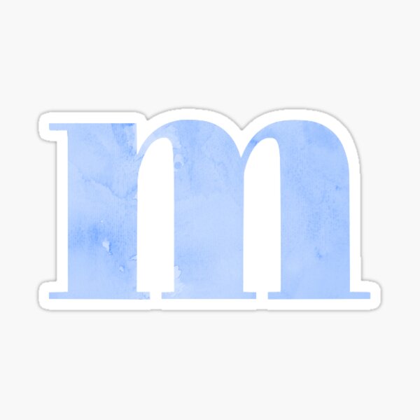 m - blue marble Sticker
