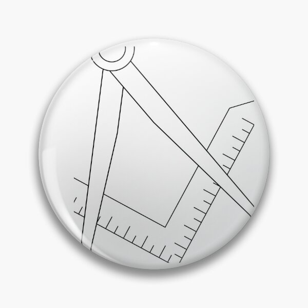 Item preview, Masonic square and compasses designed and sold by A Little Shop of Light.