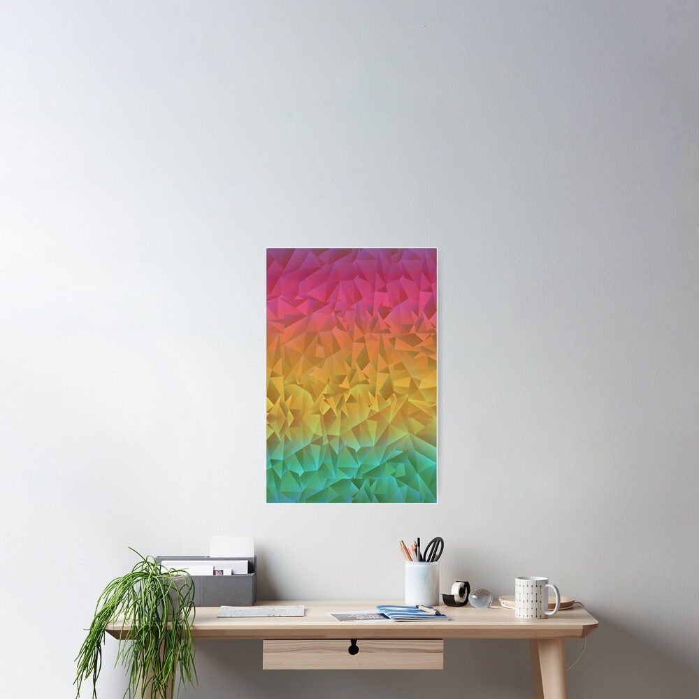 Rainbow Crystal Shatter Poster