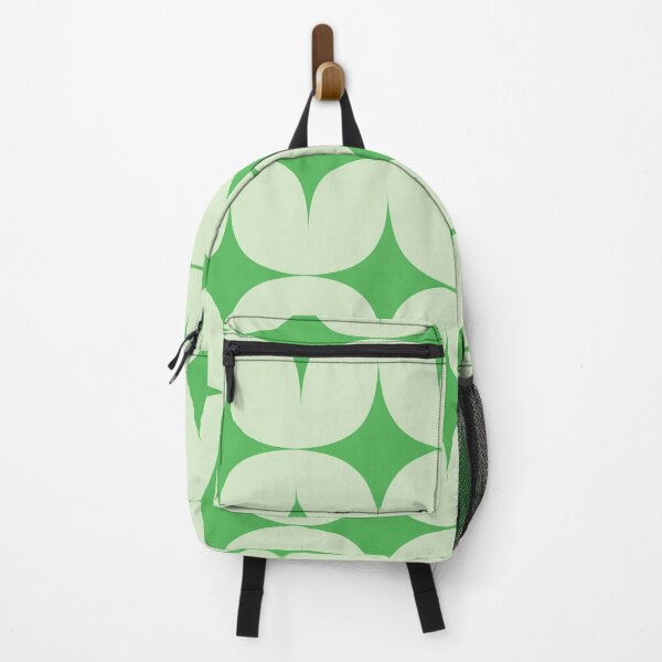Item preview, Mid century modern white green atomic star on white  designed and sold by Yasminepatterns .