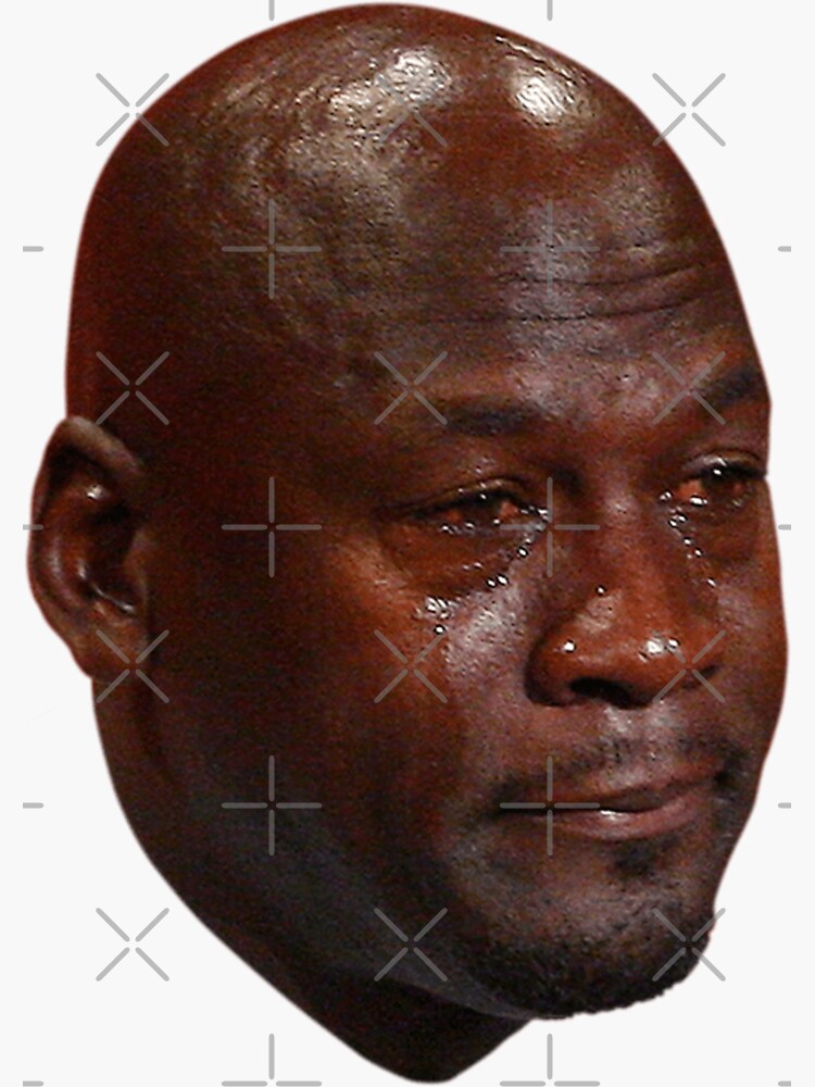 Michael Jordan Crying Face Meme Sticker For Sale By Jamcayt Redbubble Michael Jordan Crying Face Meme Sticker For Sale By Jamcayt Redbubble