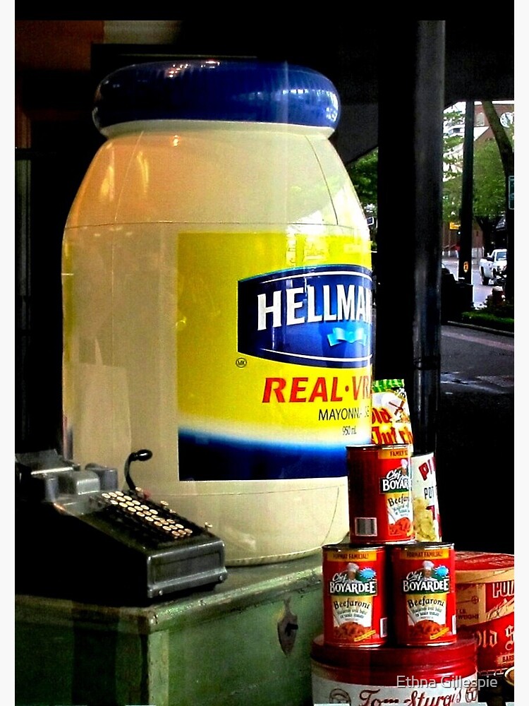 "Giant Mayonnaise Jar" Spiral Notebook by ethna Redbubble