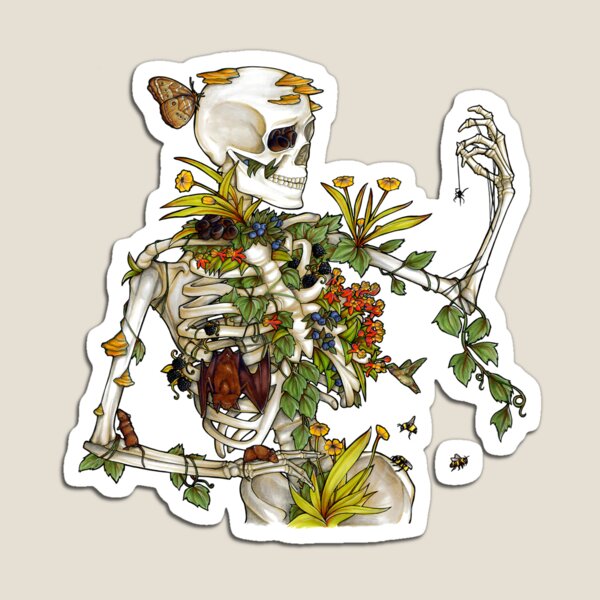 Bones and Botany Magnet