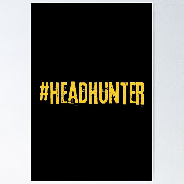 Item preview, #headhunter yellow Recruiter Hashtag designed and sold by Recruiter-Love.