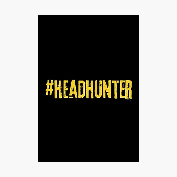 Item preview, #headhunter yellow Recruiter Hashtag designed and sold by Recruiter-Love.