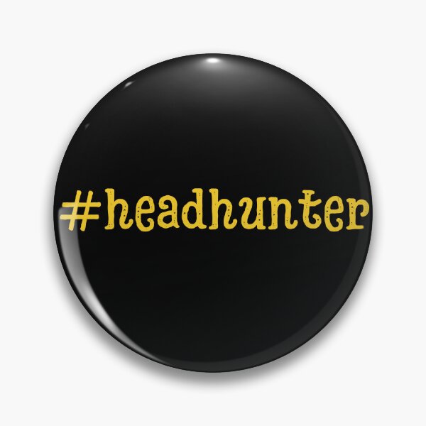Item preview, #headhunter yellow Recruiter Hashtag designed and sold by Recruiter-Love.