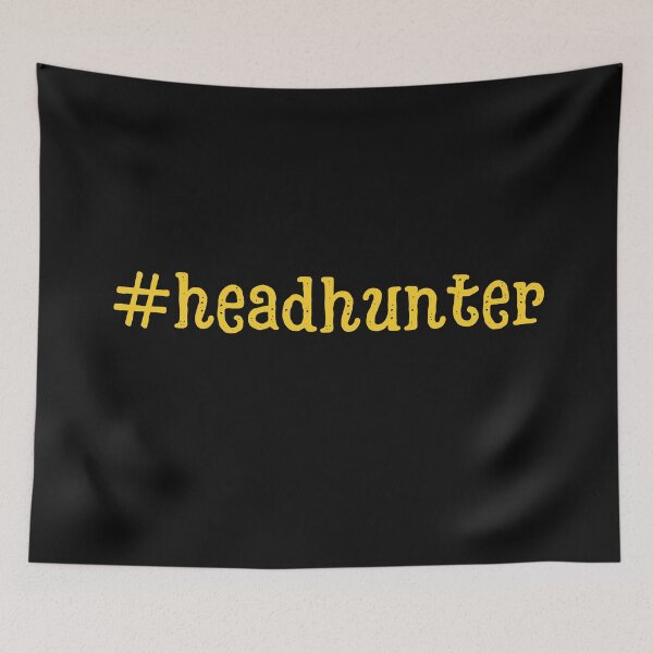 Item preview, #headhunter yellow Recruiter Hashtag designed and sold by Recruiter-Love.