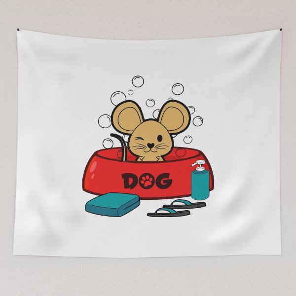Item preview, Mouse Takes Bath designed and sold by AMERICANCHEEZ.