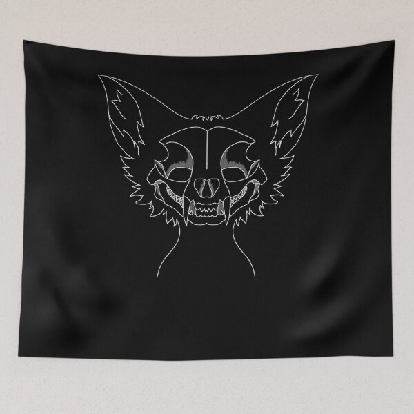 Item preview, Cat skull face design Classic T-Shirt designed and sold by DouClark.