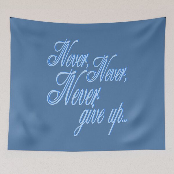 Item preview, Never give up! designed and sold by MKBL.