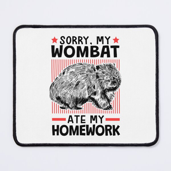 Item preview, A wombat ate my homework designed and sold by madgrfx.
