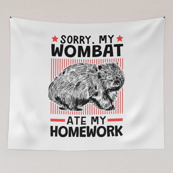 Item preview, A wombat ate my homework designed and sold by madgrfx.