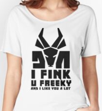 U Freeky (Schwarz) Loose Fit T-Shirt