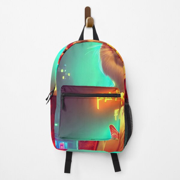 Item preview, fat cat king, neon light portrait #5 designed and sold by supeart.