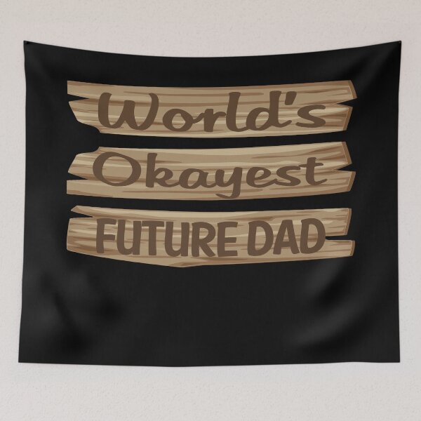 Item preview, Wooden Sign FUTURE DAD designed and sold by StoreHornedFace.