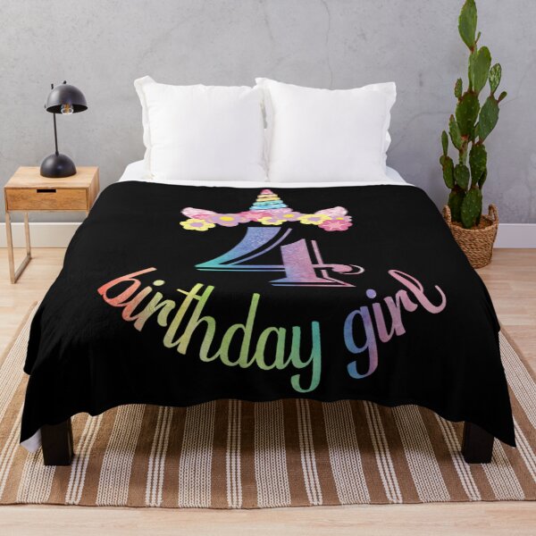Item preview, 4th birthday girl t 4 years old party gift art grabitees transparent designed and sold by altoryrogaf.