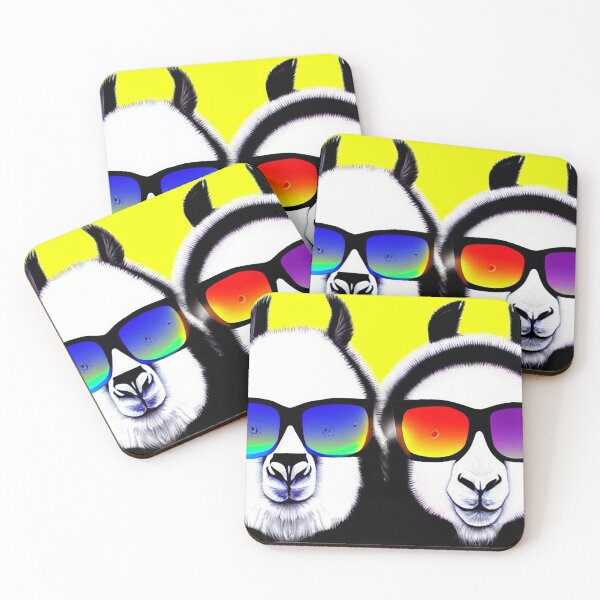 Item preview, Cool panda llamas wearing sunglasses designed and sold by inurey.