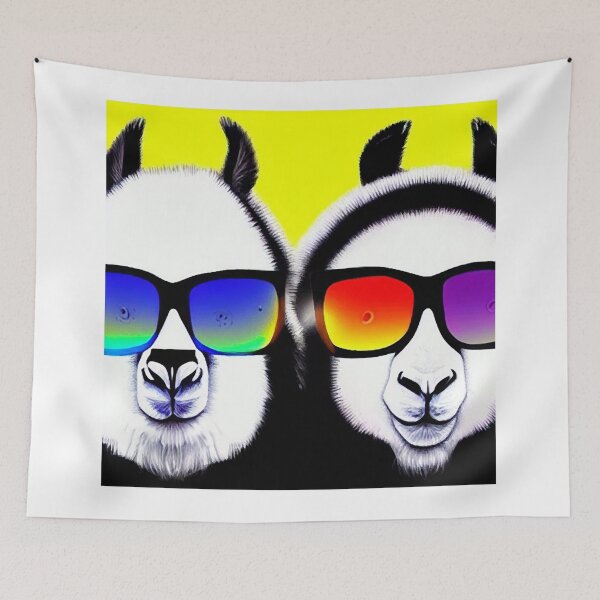 Item preview, Cool panda llamas wearing sunglasses designed and sold by inurey.