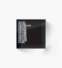 Orphan Black "Clone Swaps" Acrylic Block