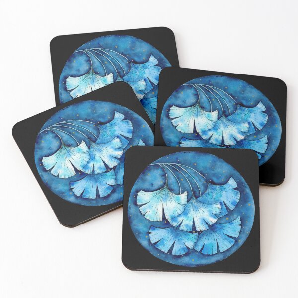 Item preview, blue ginkgo designed and sold by AmethysteCrea.