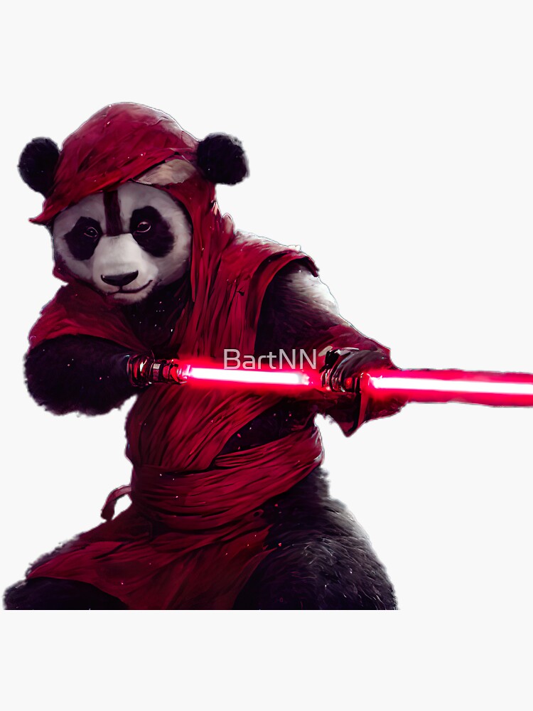 Sith Panda Gortuu Ban Sticker For Sale By Bartnn Redbubble