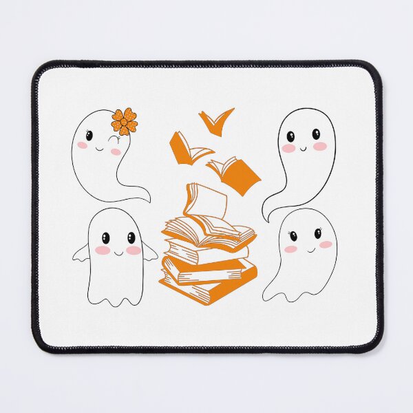 Item preview, cute ghost book reading teacher school funny halloween designed and sold by ApurwaArtShop.