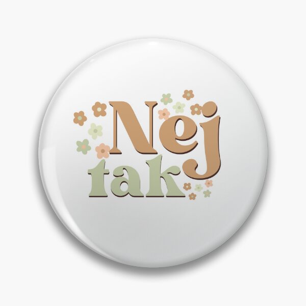 Item preview, Nej tak or no thank in Danish words art designed and sold by Emotionville.
