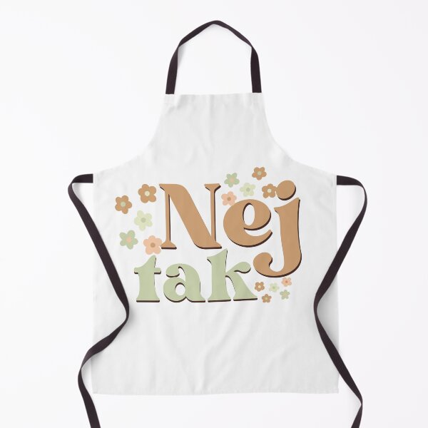 Item preview, Nej tak or no thank in Danish words art designed and sold by Emotionville.