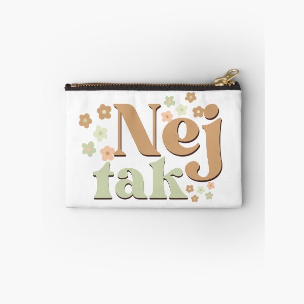Item preview, Nej tak or no thank in Danish words art designed and sold by Emotionville.