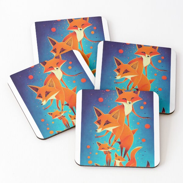 Item preview, orange fox family designed and sold by keyd-studio.