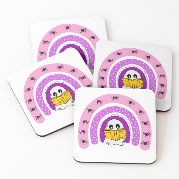 Item preview, cute ghost book reading teacher school funny halloween designed and sold by ApurwaArtShop.