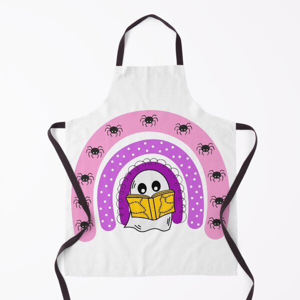 Item preview, cute ghost book reading teacher school funny halloween designed and sold by ApurwaArtShop.