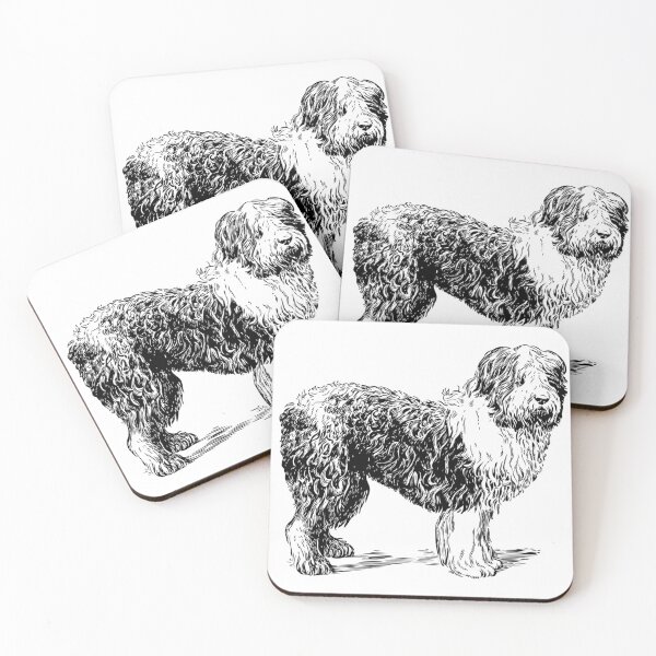Item preview, Vintage fluffy dog illustration designed and sold by TrendyMerchHere.