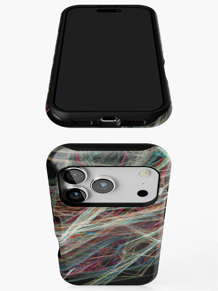 Thumbnail 3 of 4, iPhone Case, Abstract string pattern designed and sold by PupilCreative .