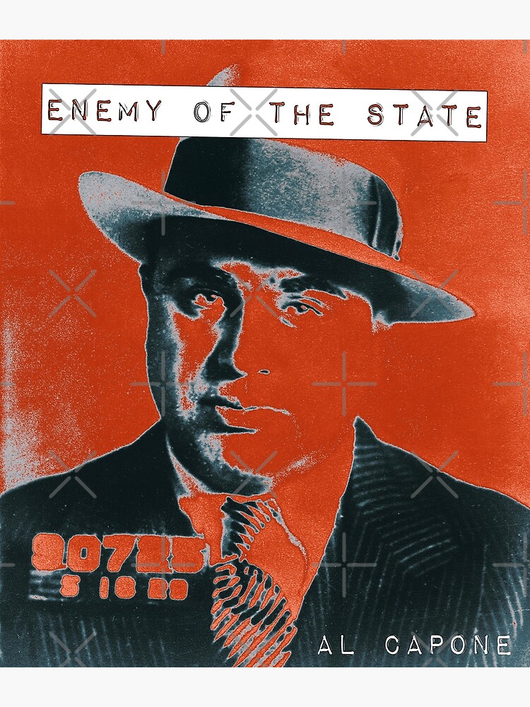 "Al Capone (Red zone)" Poster for Sale by BlackOzean Redbubble
