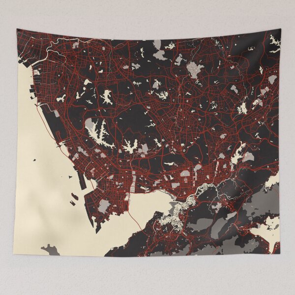 Item preview, Shenzhen City Map of China - Vector designed and sold by deMAP.