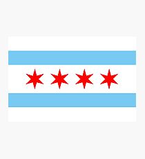 Lámina fotográfica Bandera de Chicago